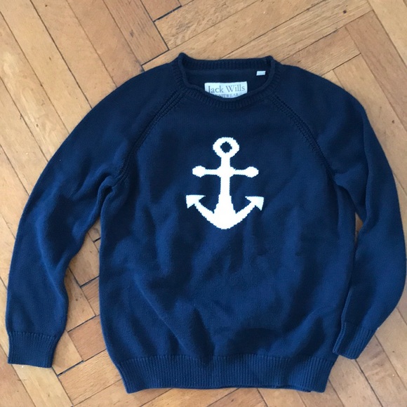 Jack Wills Sweaters - Jack Wills anchor sweater - classic navy color!